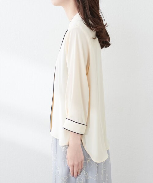 「natural couture」 7分袖ブラウス FREE ラベンダー レディース_画像7