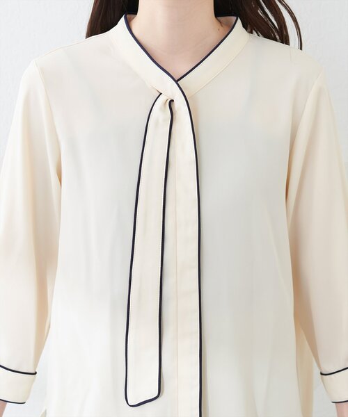 「natural couture」 7分袖ブラウス FREE ラベンダー レディース_画像9