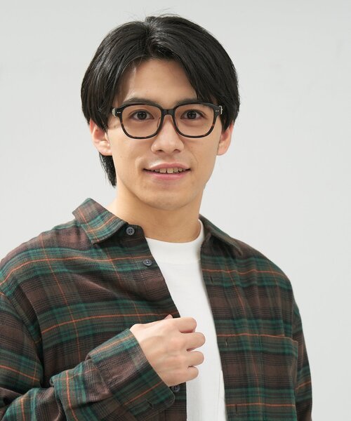 Zoff（ゾフ） 伊達メガネ メガネ 眼鏡 ウェリントン型 メガネ｜黒縁