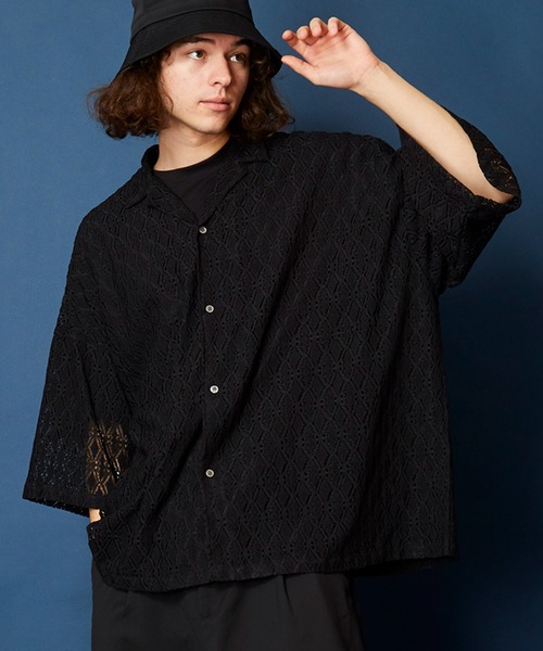 「MEMENTISM」 半袖シャツ FREE ブラック メンズ_画像4