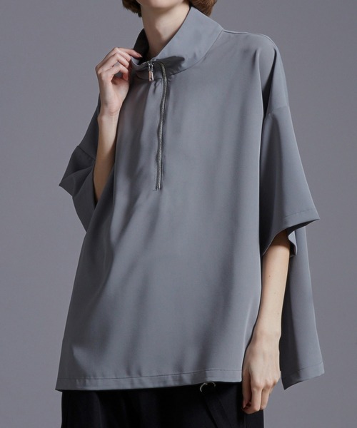 「Loose/ルース」 半袖シャツ S グレー メンズ_画像7