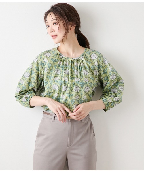 やまちゃん様 2点おまとめ【LIBERTY】Tシャツ【ウィリアムモリス】ブラウス NEWYORKER（ニューヨーカー） ブラウス シャツ リバティ ウィリアム