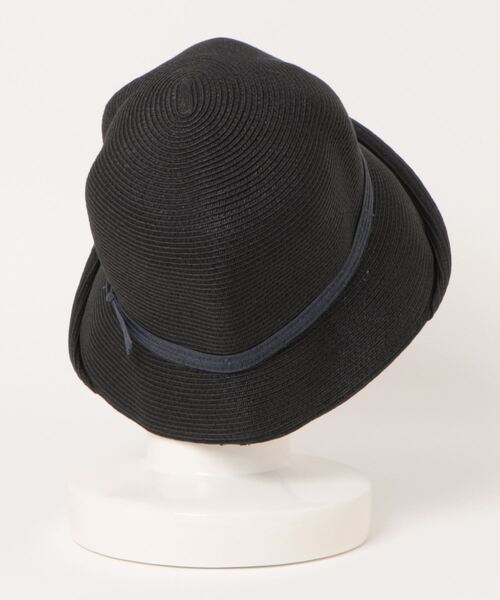 「Little＆More」 ストローハット L ブラック レディース_画像2