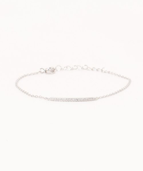 ブレスレット 「blatto 925silver」シルバー925　華奢ラインストーン　ブレスレット esm-bracelet-8-20 レディース_1
