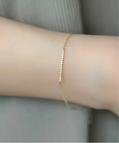 ブレスレット 「blatto 925silver」シルバー925　華奢ラインストーン　ブレスレット esm-bracelet-8-20 レディース_3