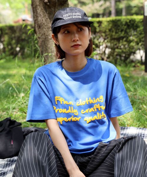 「FFEIN」 半袖Tシャツ MEDIUM アイボリー メンズ_画像9