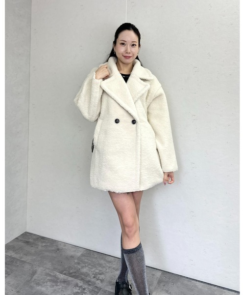 Per sist ence（パーシエンス） ムートンコート ボアコート フェイク