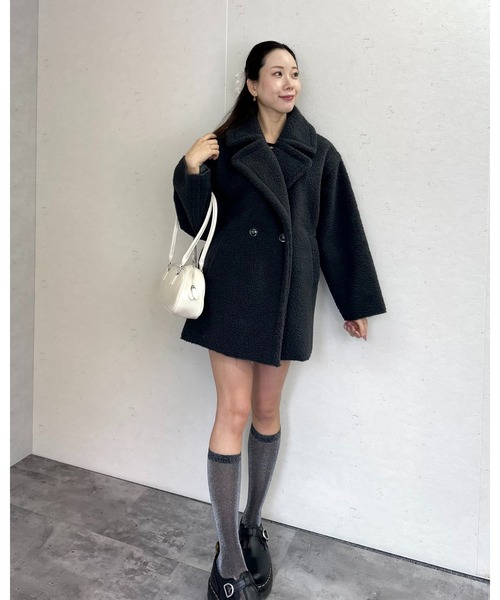 Per sist ence（パーシエンス） ムートンコート ボアコート フェイク