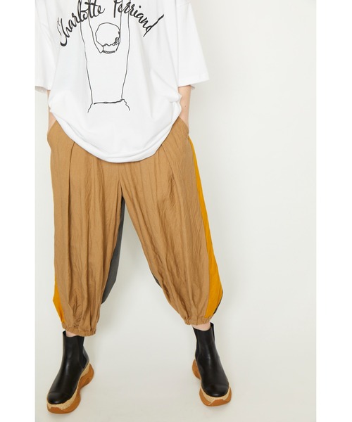 「gomme」 イージーパンツ MEDIUM カーキ レディースの画像2