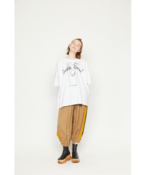 「gomme」 イージーパンツ MEDIUM カーキ レディースの画像4