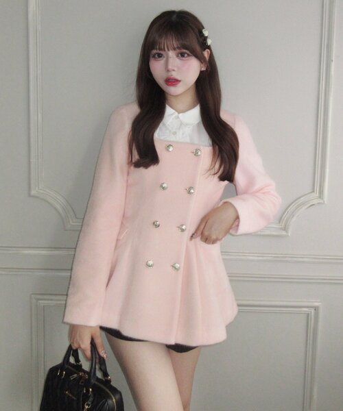 OLIVE des OLIVE（オリーブデオリーブ） ジャケット ノーカラー