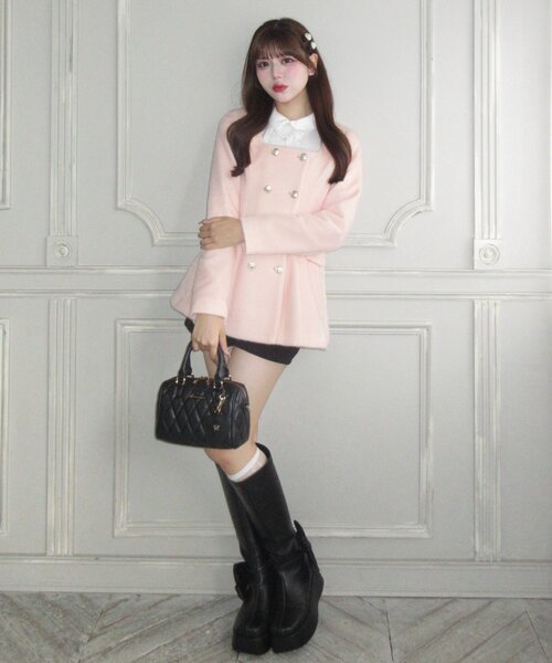 OLIVE des ジャケット ノーカラージャケット 「Belle Charme