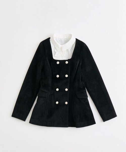 OLIVE des OLIVE（オリーブデオリーブ） ジャケット ノーカラー