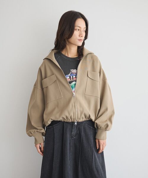 ブルゾンレディース ブルゾン アウター 総針ニットWzipブルゾン レディース : ZOZOTOWN