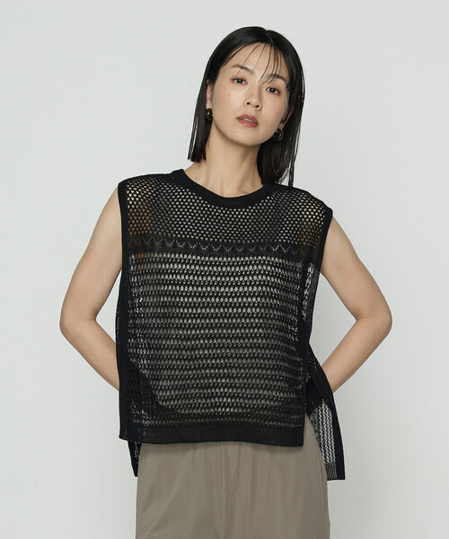 Gabardine K.T（ギャバジンK.T） ベスト ジレ コイルヤーン レーシー