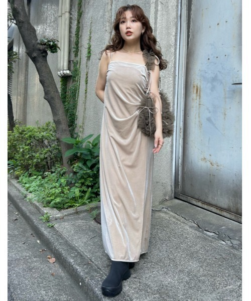 FRAY I.D 「FRAY I.D」 キャミソールワンピース 0 パープル レディース