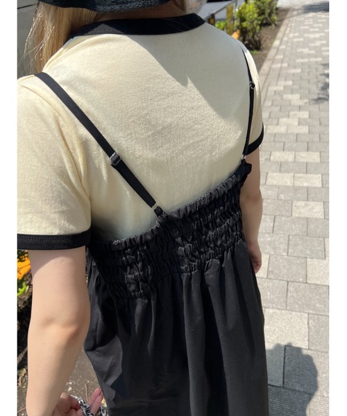 「WC」 キャミソールワンピース FREE ブラック レディース_画像4