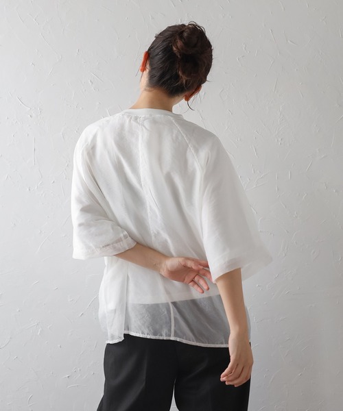 「Bonjour Sagan」 「Gleam」7分袖カットソー FREE オフホワイト レディース_画像3