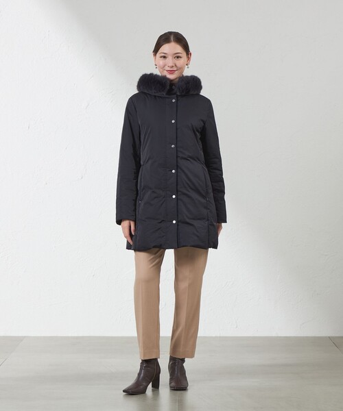 AMACA（アマカ） ダウンコート ダウンジャケット サテンダウン