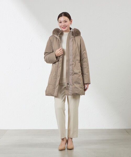 AMACA（アマカ） ダウンコート ダウンジャケット サテンダウン