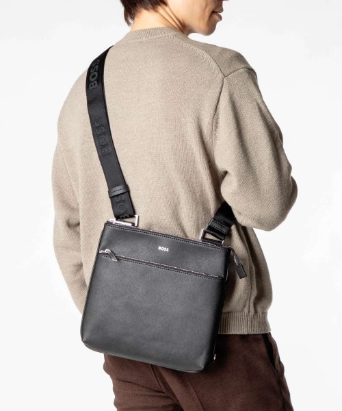 小物 BOSS ヒューゴボス HUGO BOSS 二つ折り財布 50536710 ブラック BLACK ボン