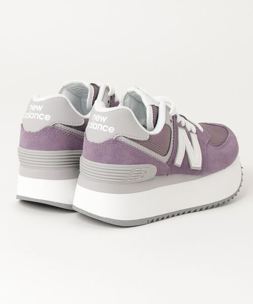 「New Balance」 ローカットスニーカー 24cm パープル レディース_画像5