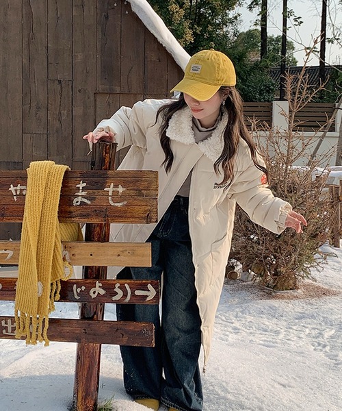 コート アウター ボア襟ロング中綿コート レディース : ZOZOTOWN Yahoo