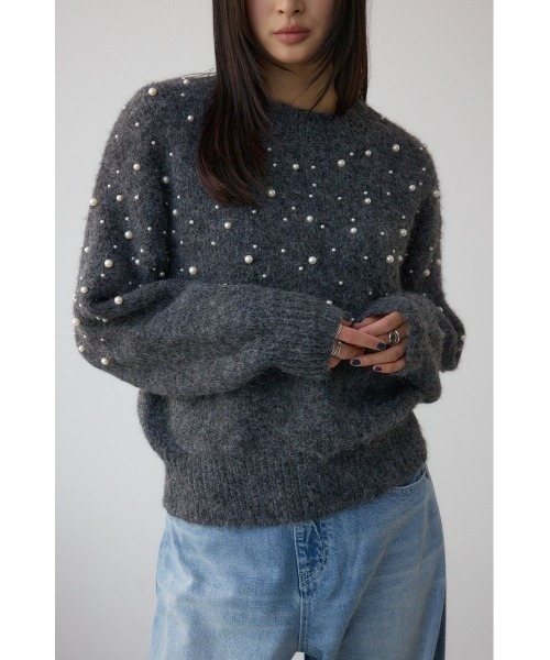 AZUL BY MOUSSY（アズールバイマウジー） ニット セーター パール