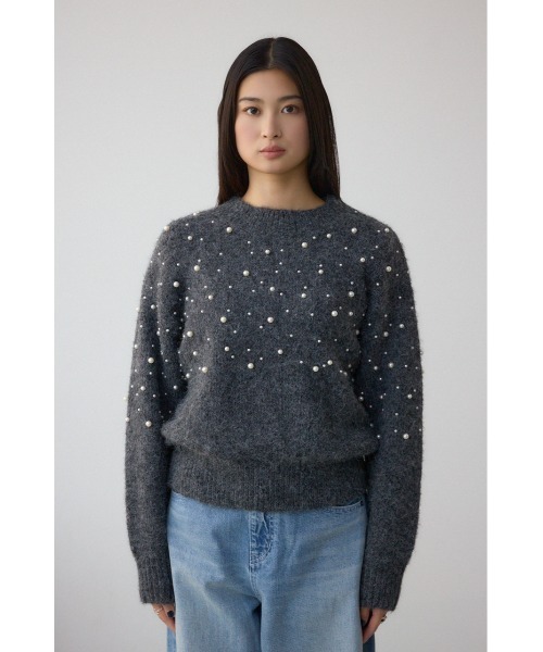 AZUL BY MOUSSY（アズールバイマウジー） ニット セーター パール