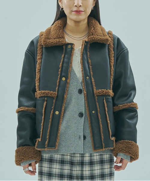 ROSE BUD（ローズバッド） コート アウター FAUX MOUTON 2WAY JACKET 