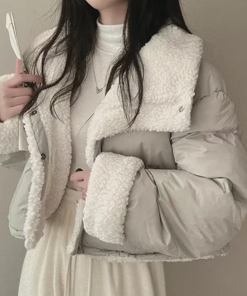 Achic（アシック） ブルゾン アウター 裏ボアダウンジャケット