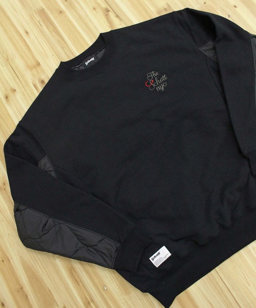 Schott N.Y.C（ショット） トレーナー スウェット QUILTED COMBI. CREW 