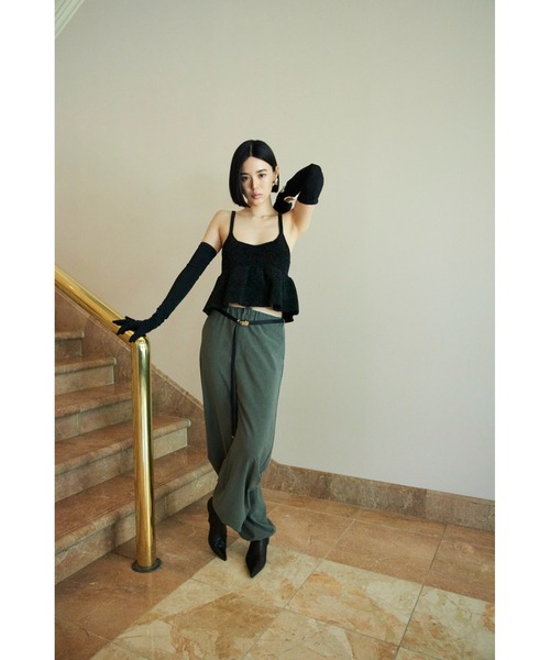 「MIESROHE」 イージーパンツ 0 イエロー レディース_画像2