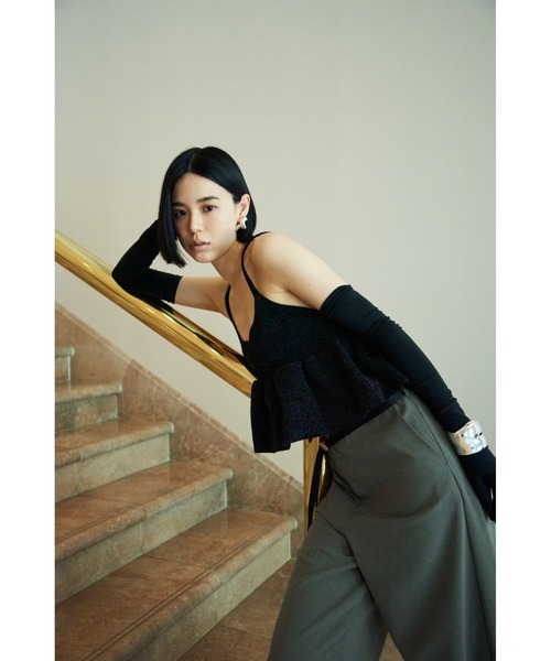 「MIESROHE」 イージーパンツ 0 イエロー レディース_画像5