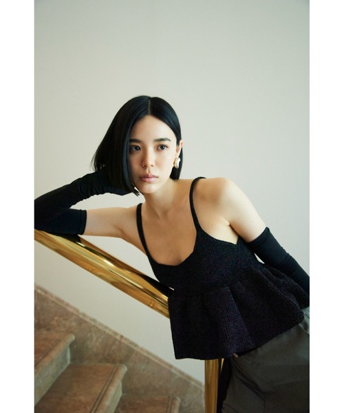 「MIESROHE」 イージーパンツ 0 イエロー レディース_画像6