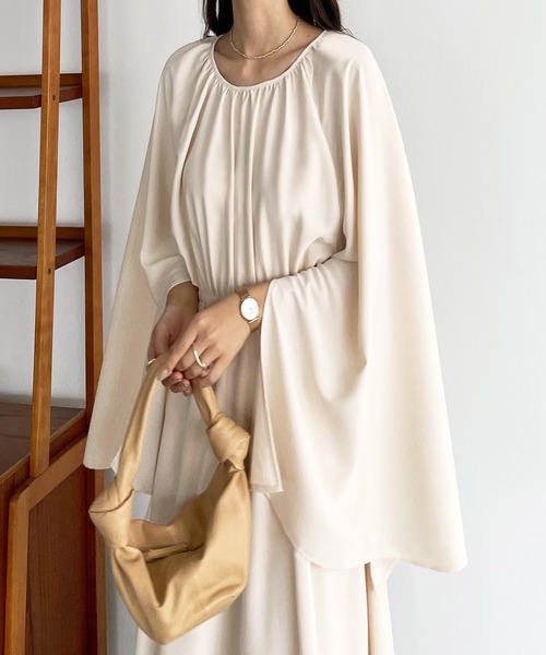 「Louere」 長袖ワンピース MEDIUM ブラック レディース_画像2