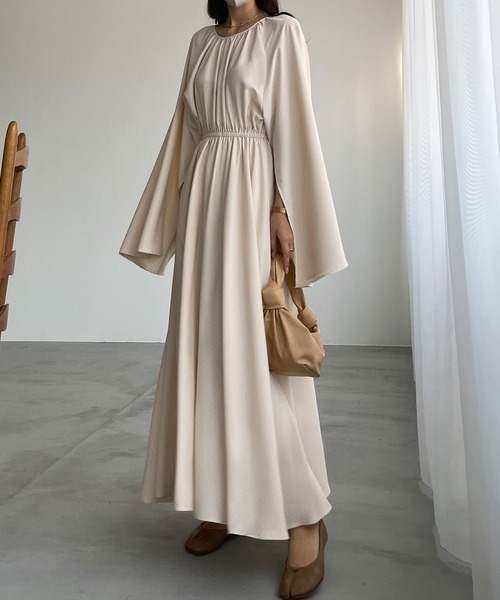 「Louere」 長袖ワンピース MEDIUM ブラック レディース_画像4