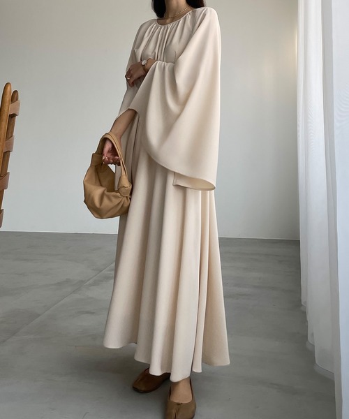 「Louere」 長袖ワンピース MEDIUM ブラック レディース_画像6