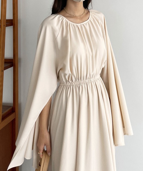 「Louere」 長袖ワンピース MEDIUM ブラック レディース_画像7