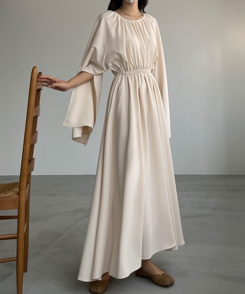 「Louere」 長袖ワンピース MEDIUM ブラック レディース_画像9