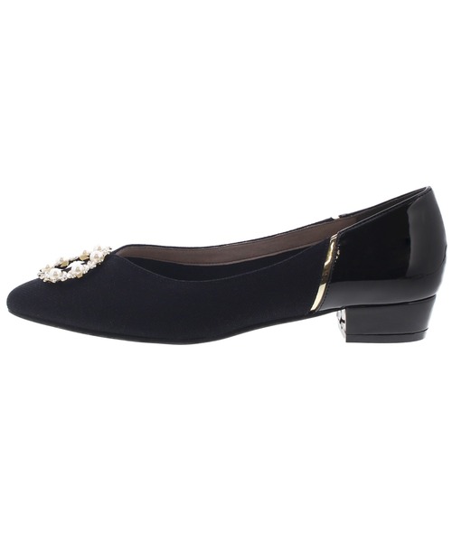 「JELLY BEANS」 フラットパンプス 24.5 グリーン レディース_画像4