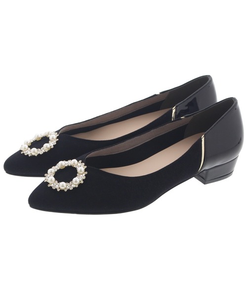 「JELLY BEANS」 フラットパンプス 24.5 グリーン レディース_画像9