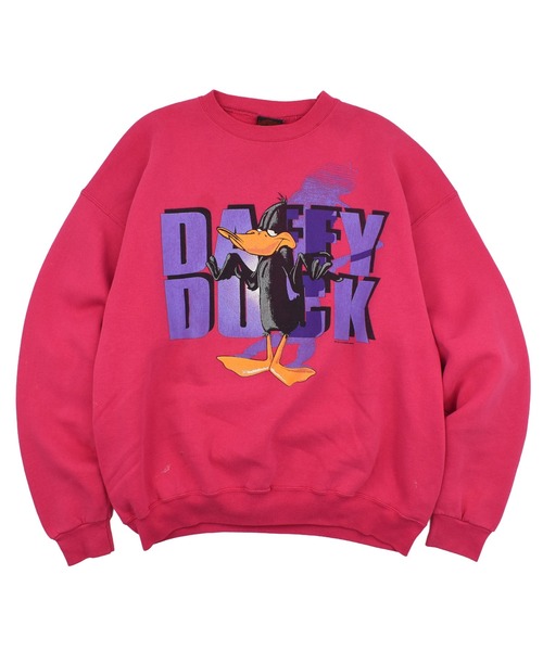 トレーナー スウェット 「USED」90's Loony Tunes キャラクター メンズ