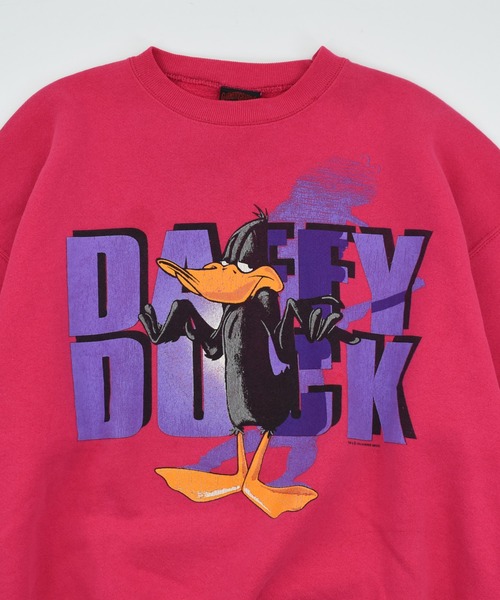 トレーナー スウェット 「USED」90's Loony Tunes キャラクター メンズ