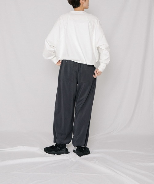 「EKAL」 長袖カットソー ONE オフホワイト レディース_画像2