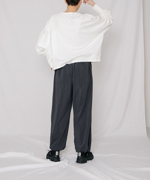 「EKAL」 長袖カットソー ONE オフホワイト レディース_画像5