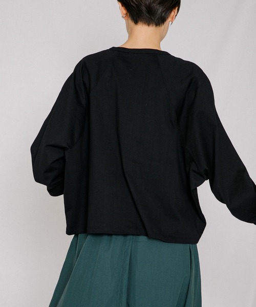 「EKAL」 長袖カットソー ONE オフホワイト レディース_画像6