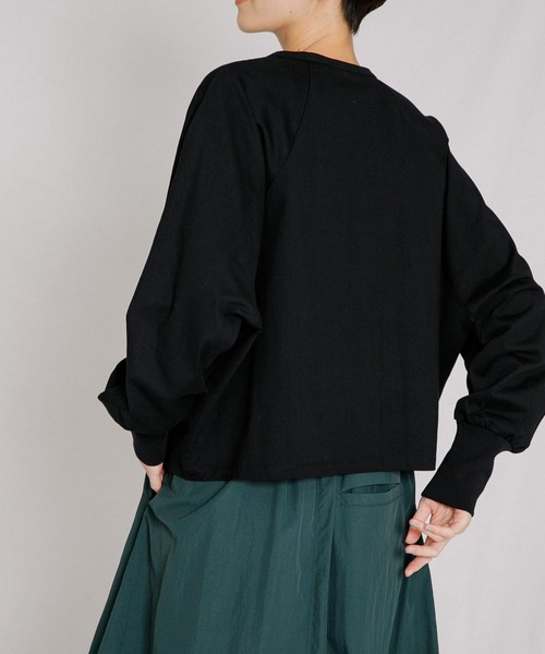 「EKAL」 長袖カットソー ONE オフホワイト レディース_画像7