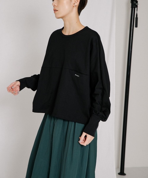 「EKAL」 長袖カットソー ONE オフホワイト レディース_画像9