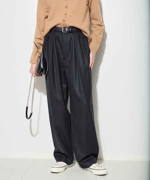 早い者勝ち！Stone  L ストレートパンツ太め ブラック journal standard L'essage（ジャーナルスタンダード レサージュ